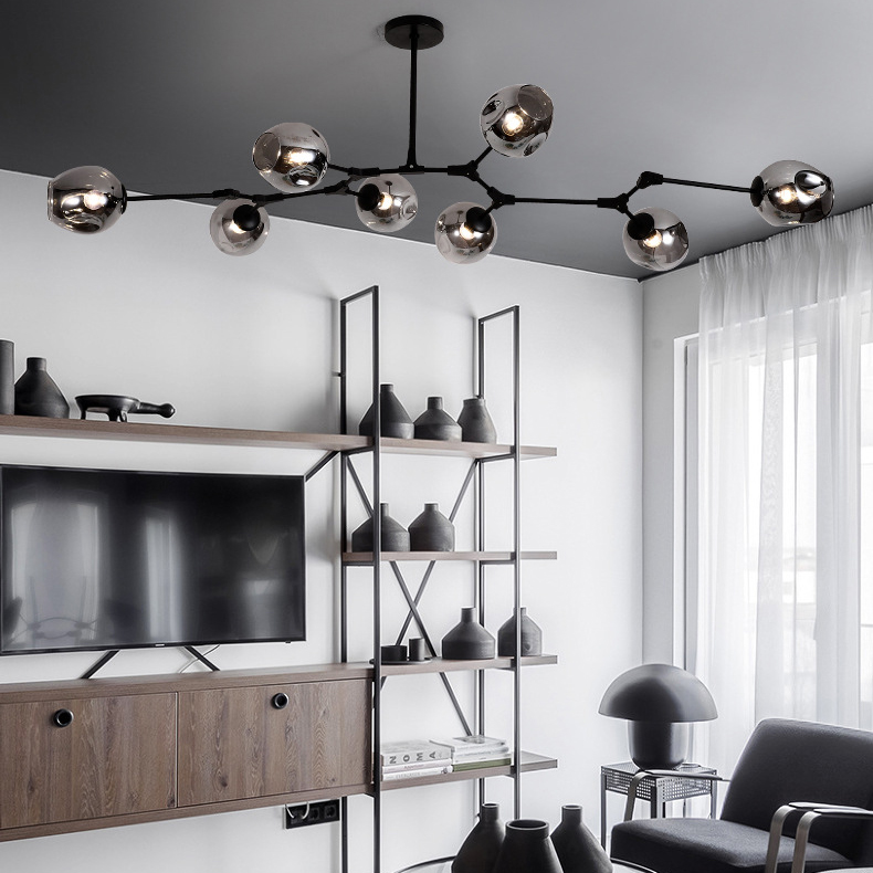 Люстра Адель Branching Bubble Chandelier L8 Brass Transparent by ImperiumLoft