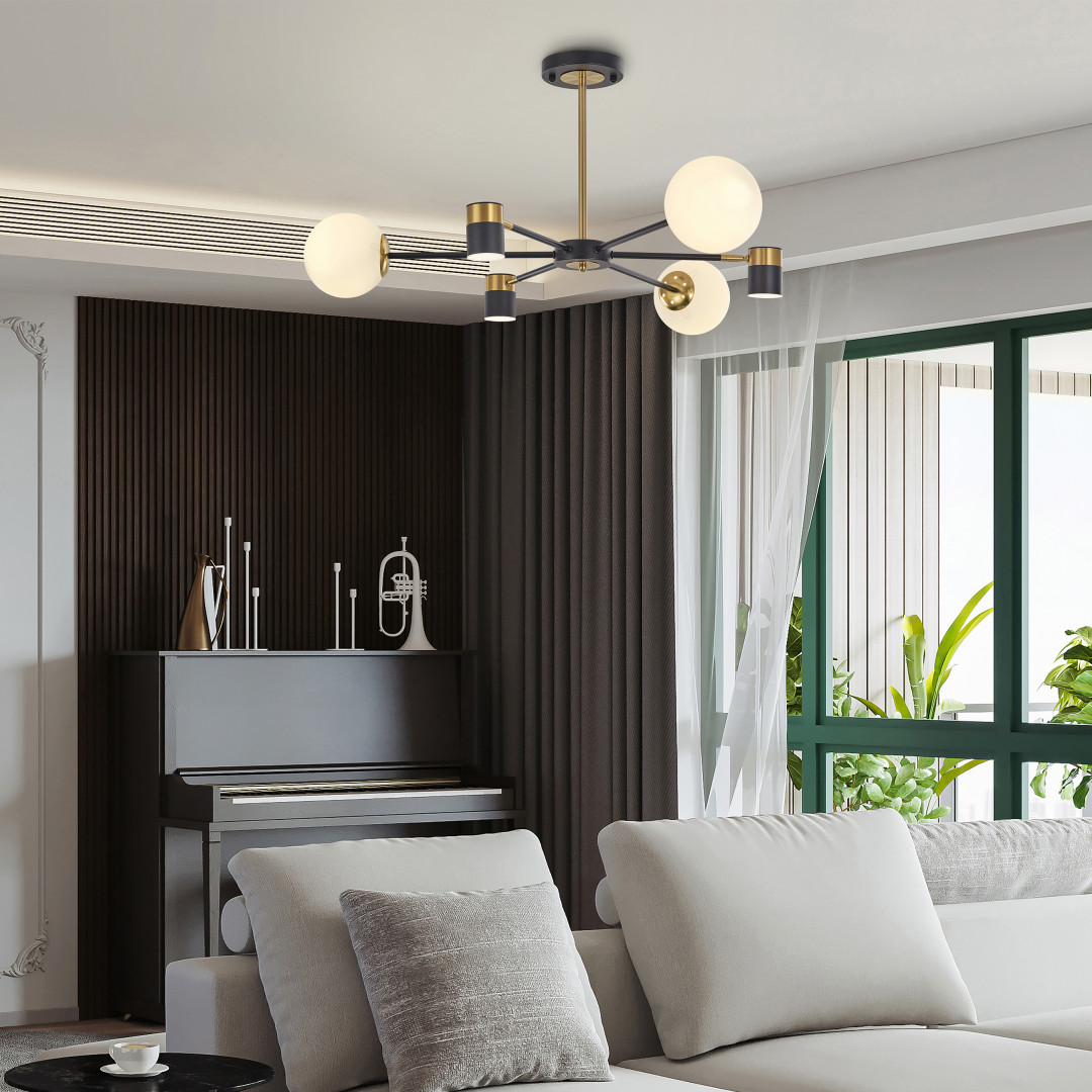 Люстра светодиодная 274802/6 BK/GD Arte Milano