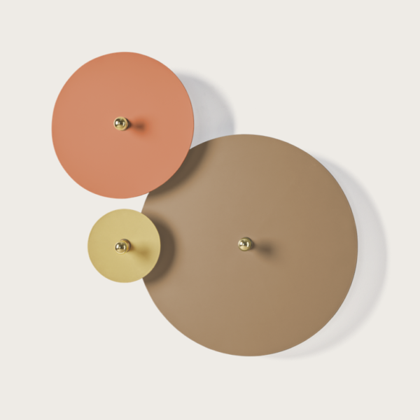 Настенный светильник Flat A1135 черный металл с тканевым диском 1135/60 см Aromas del Campo