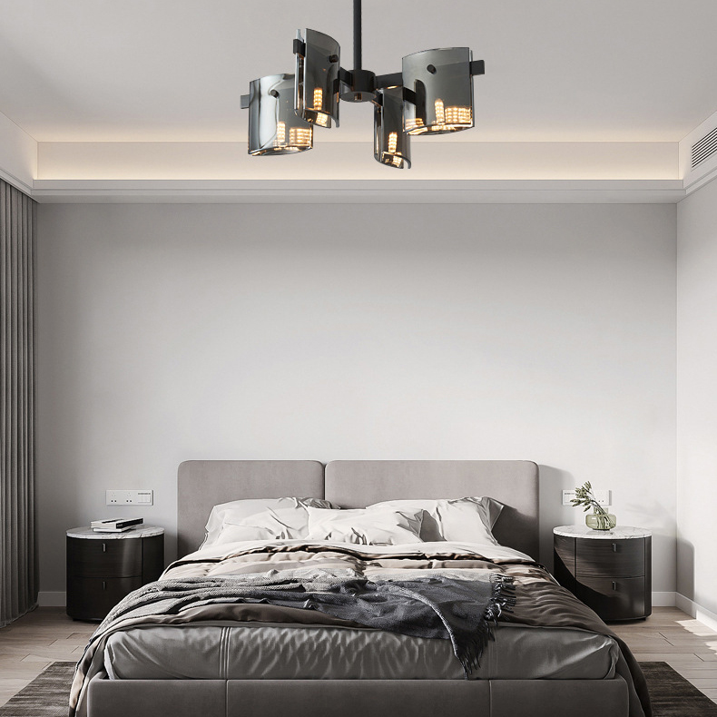 Потолочная люстра JANICE CH L4 Black by ImperiumLoft