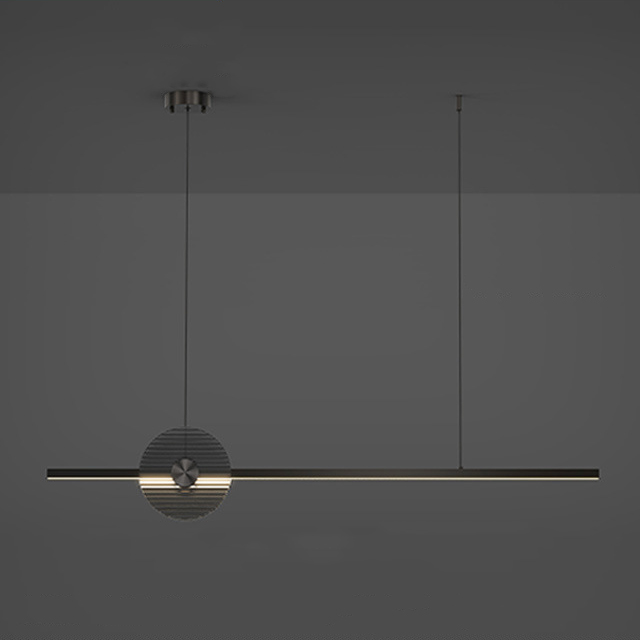 Реечный, рядный светильник ZVI L160 Black by ImperiumLoft