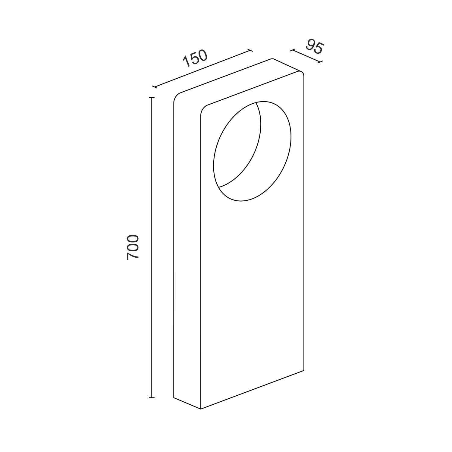 Уличный светодиодный светильник Ledron MO-7003