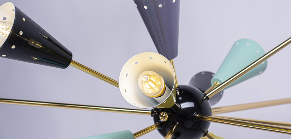 Люстра Sputnik Chandelier Multi Color by ImperiumLoft