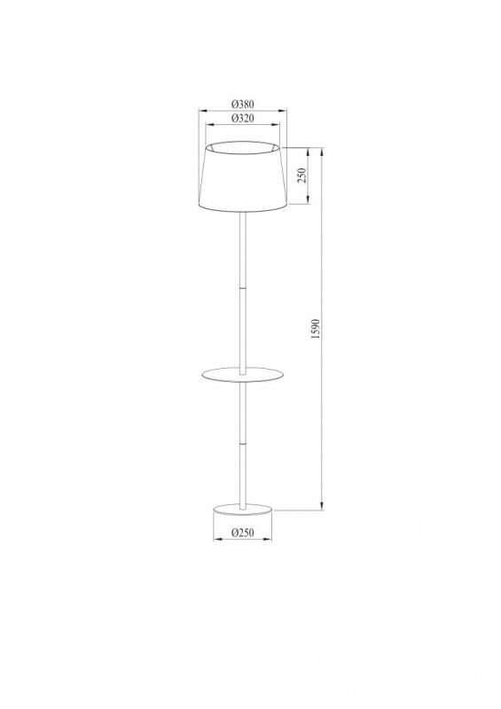 Торшер Arte Lamp A2102PN-1WH