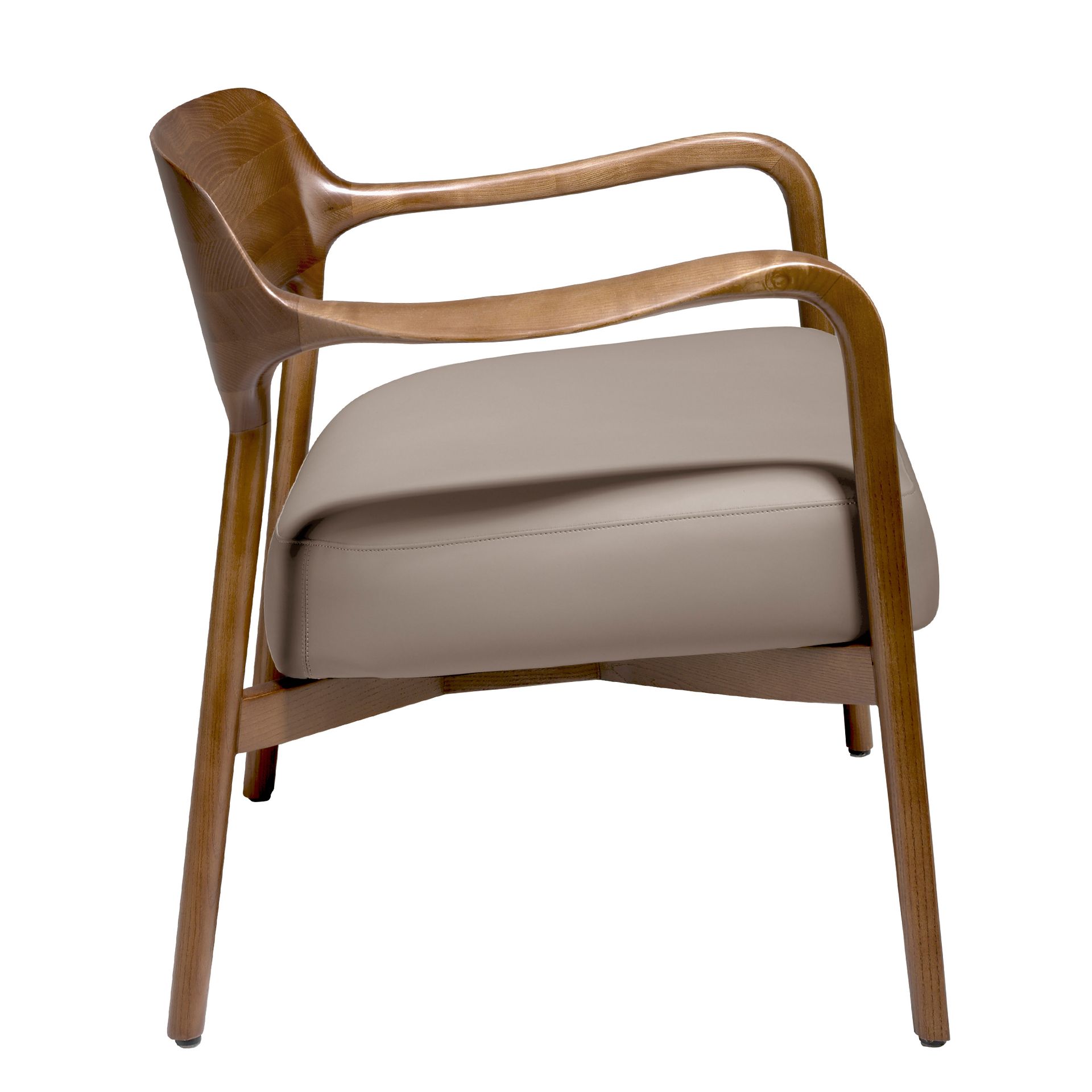 Кресло LC17088 /5082 из экокожи с каркасом из ясеня Angel Cerda