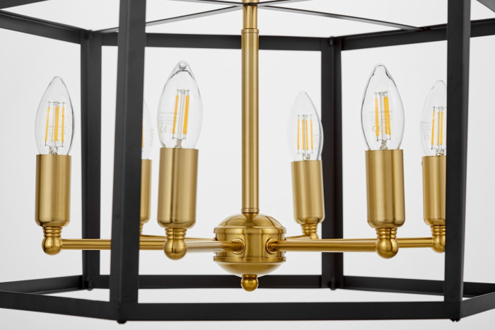 Подвесная люстра Lumina Deco LDP 1142-6 BK+MD