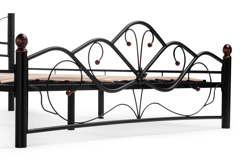Кровать Woodville Виктори 2 160х200 черная 402992