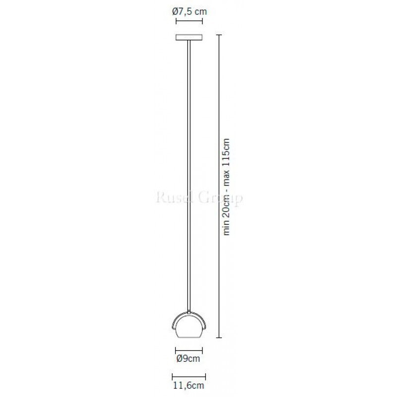 Подвесной светильник Fabbian Beluga White D57 A17 01