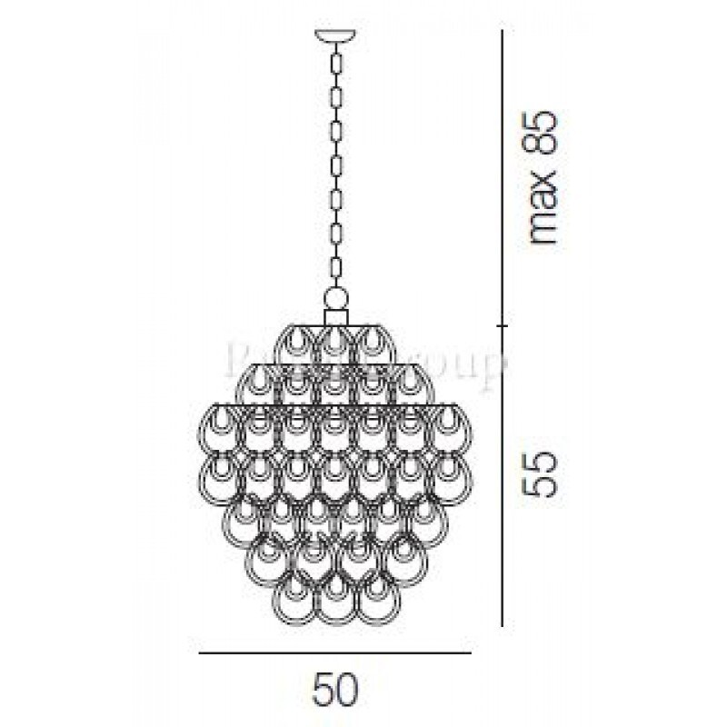 Подвесной светильник Vistosi GIOGALI SP 3E
