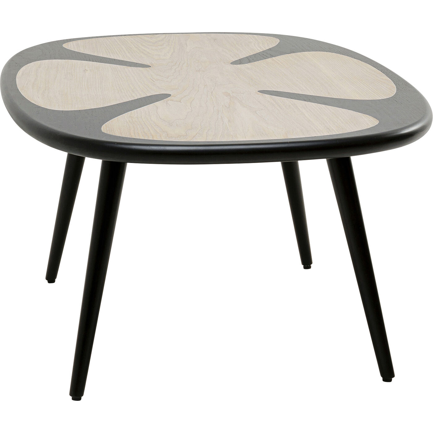 Стол кофейный KARE x Karim Rashid Petal Nature Black 90x60cm KARE 70845