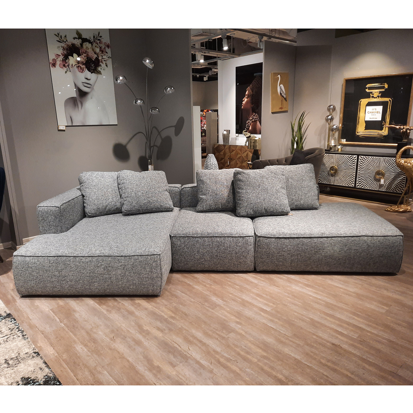 Диван-кровать Ткань Рогожка KARE Memphis K00406