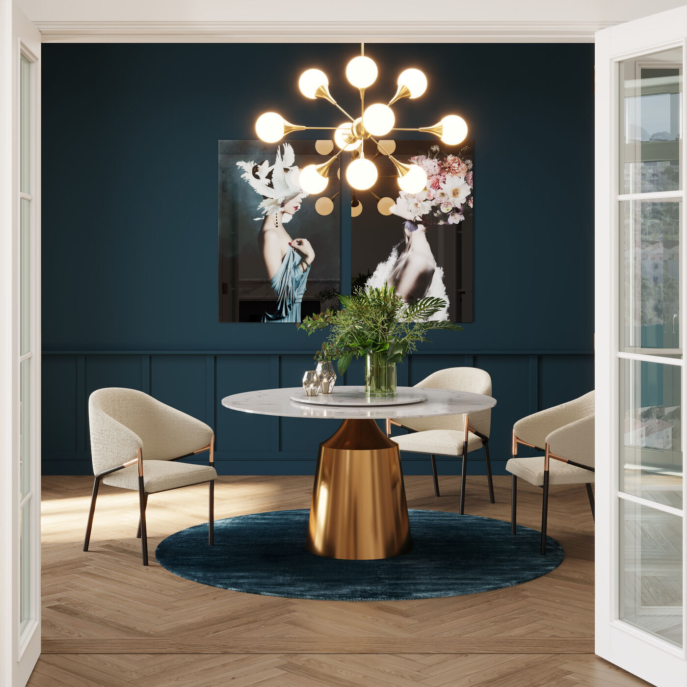 Стул мягкий с подлокотниками KARE Boulevard 87151