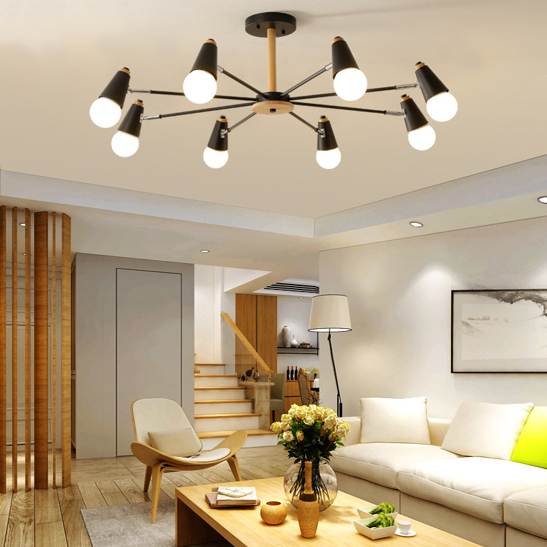 Потолочная люстра ROTARY L6 White by ImperiumLoft