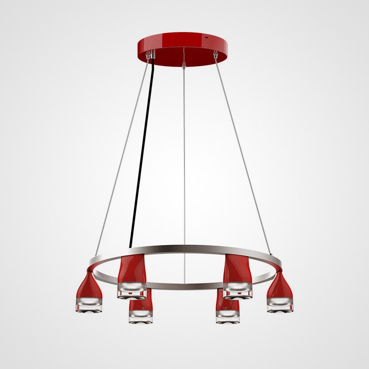 Подвесная люстра ALERT Красный by ImperiumLoft