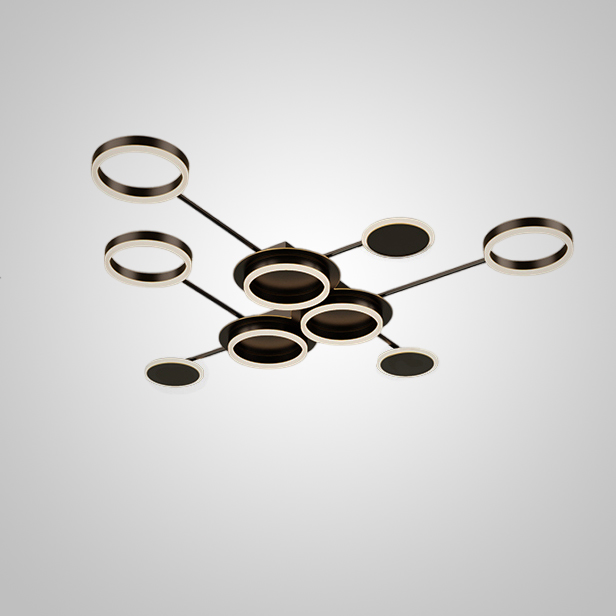 Потолочный светильник ALDAN L120 Black by ImperiumLoft