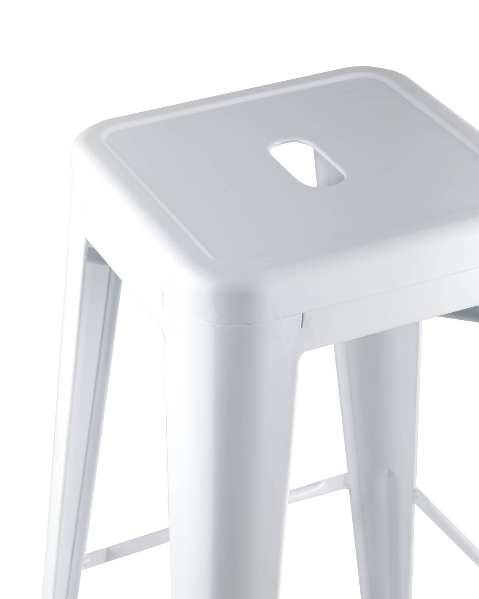Стул барный TOLIX белый глянцевый Stool Group