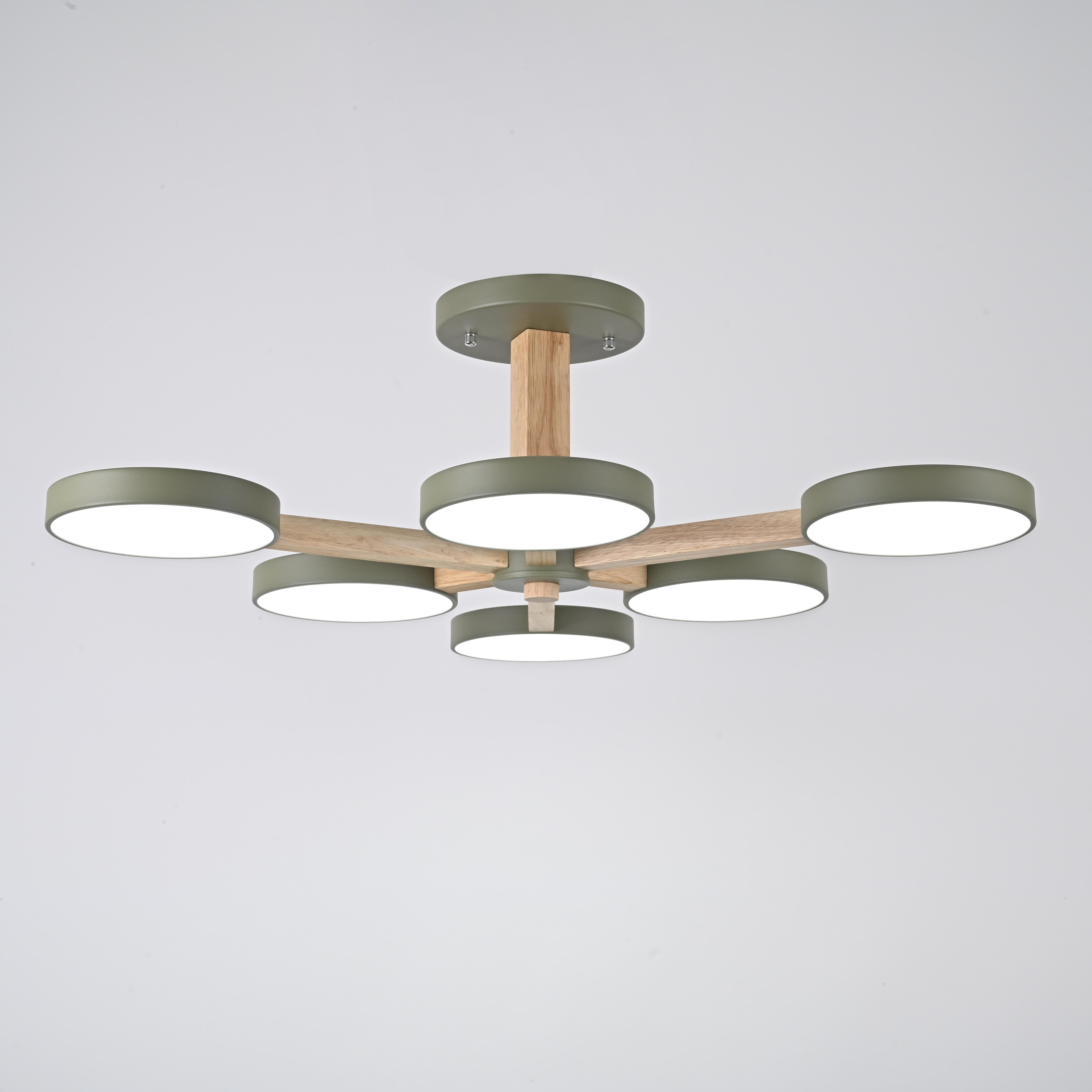 Потолочный светильник TURNA L6 Khaki by ImperiumLoft
