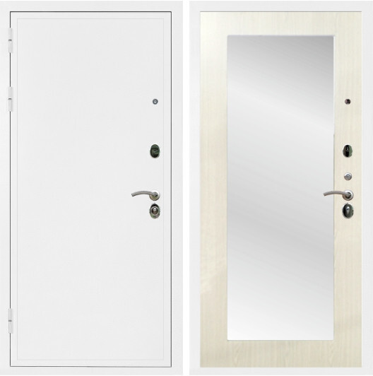 Дверь входная Graf Престиж Белая шагрень / МДФ 10 мм ФЛЗ пастораль Сандал белый