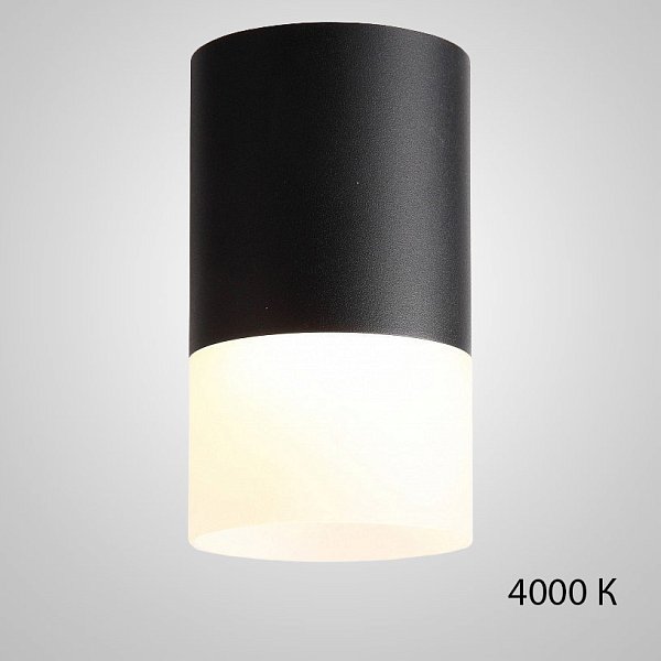 Точечный светильник TUGUR D6.4 Black 4000 К by ImperiumLoft
