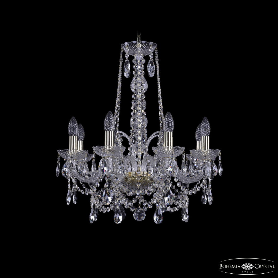 Люстра хрустальная 1411/8/195/h-65 G