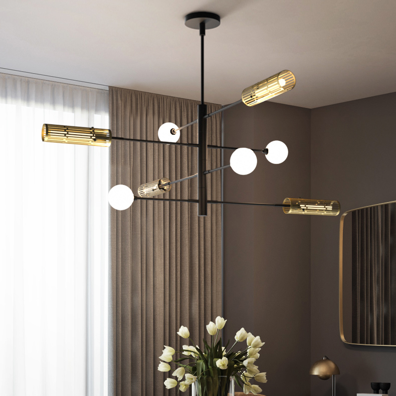 Люстра на штанге SWAY D130 6 lamps by ImperiumLoft