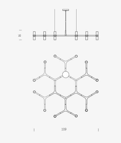 Подвесной светильник Nemo Crown Plana Minor