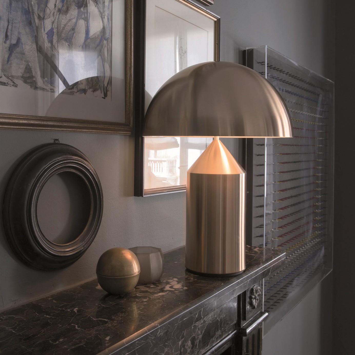 Настольная лампа Atollo Table Lamp gold H50 by ImperiumLoft