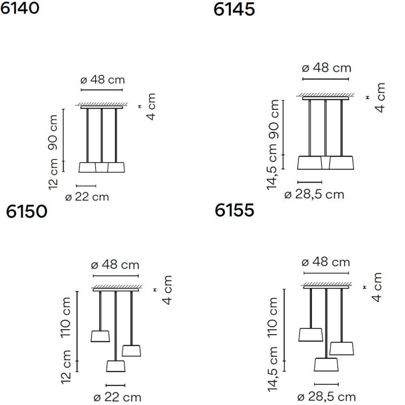 ПОДВЕСНОЙ СВЕТИЛЬНИК  VIBIA Tube 6155
