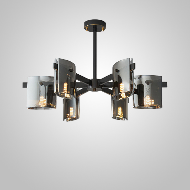 Потолочная люстра JANICE CH L6 Black by ImperiumLoft