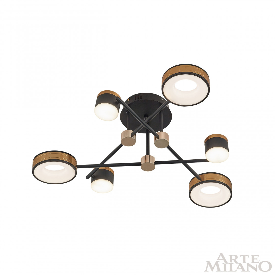 Люстра светодиодная 271040/6 BK/GD Arte Milano