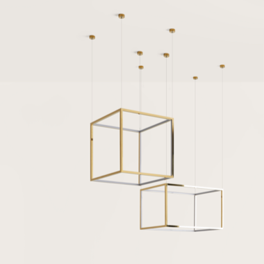 Подвес Cube-X 44 x 44 cm золотой Aromas del Campo