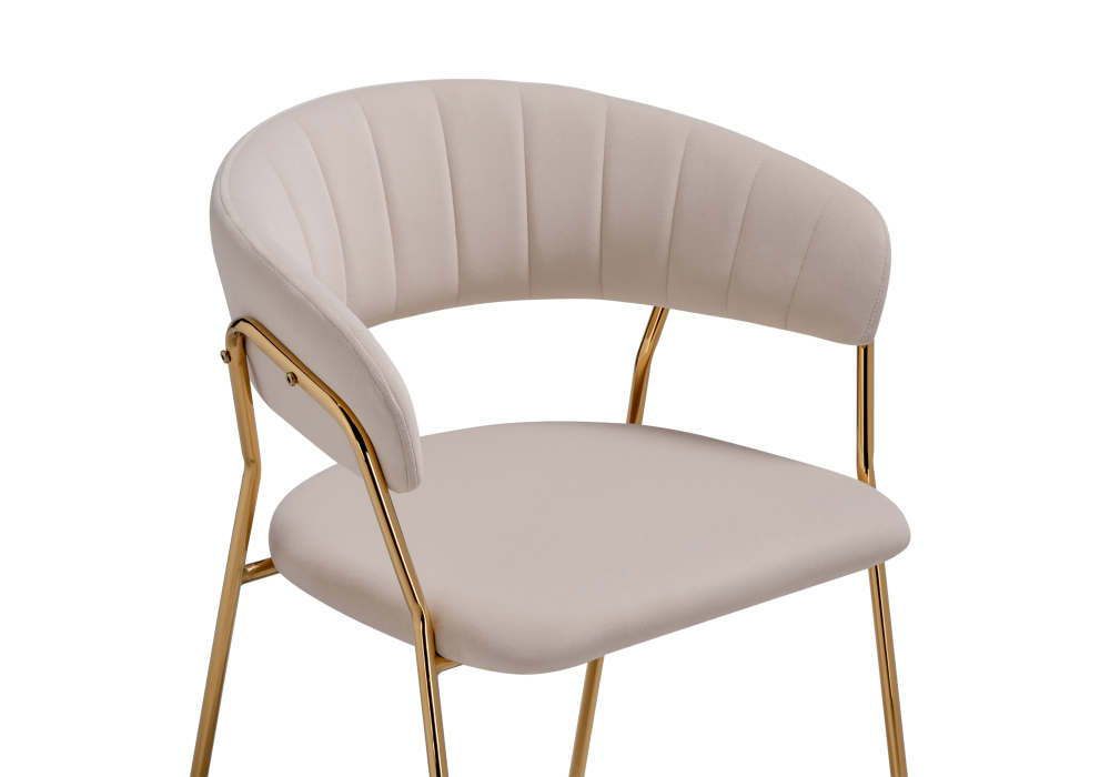 Стул Woodville Kamelia 1 beige / gold 15469