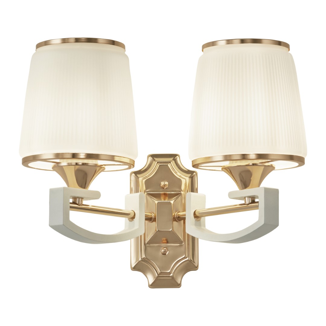 Бра с плафонами 302457/2W Wh/Gd Arte Milano