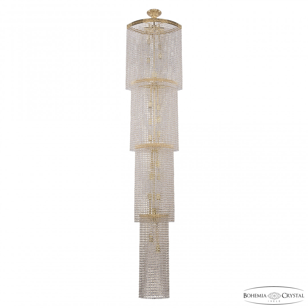 Люстра каскад хрустальная 83303/55IV-250 G Bohemia Ivele Crystal
