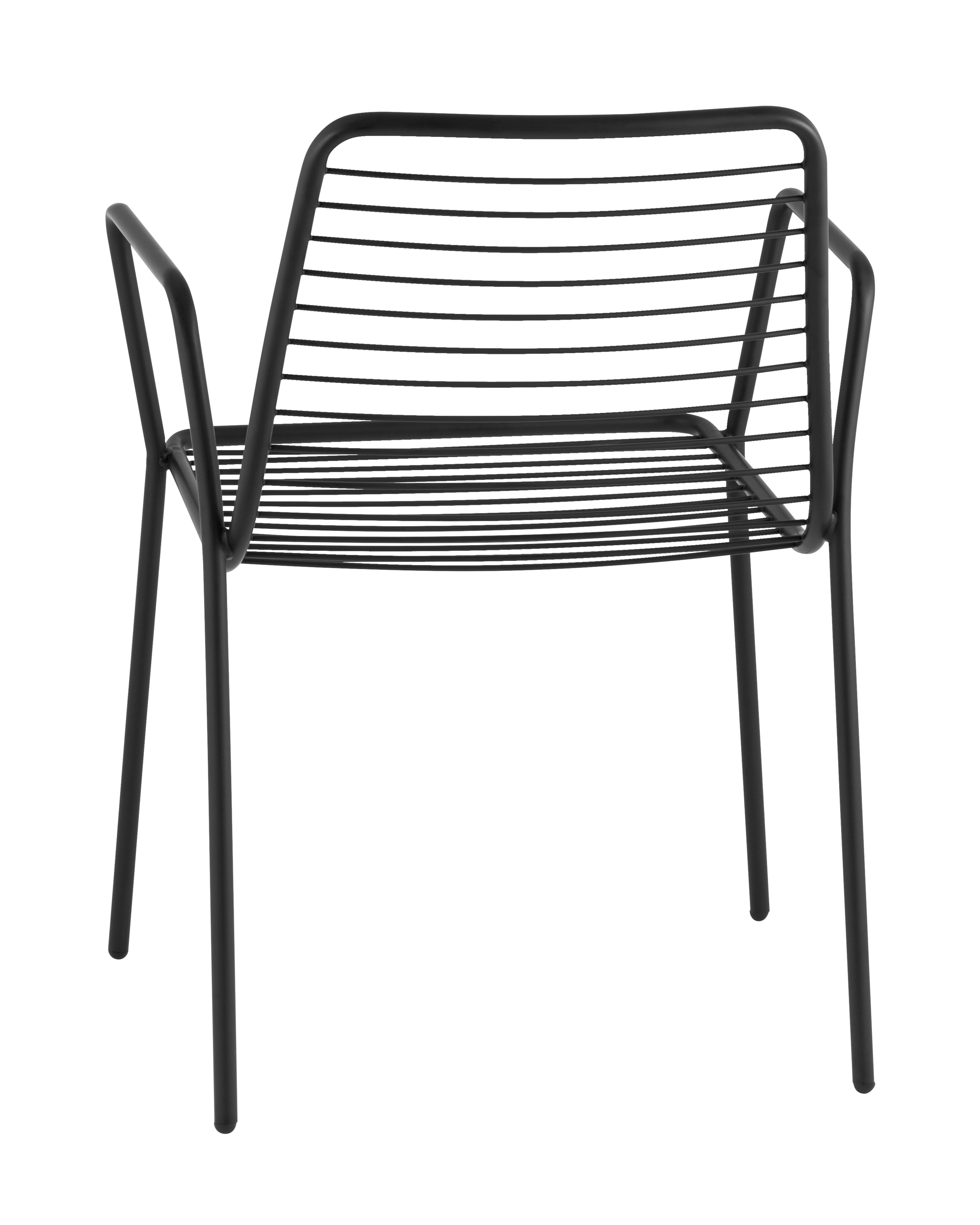 Стул с подлокотниками Дели металл черный Stool Group