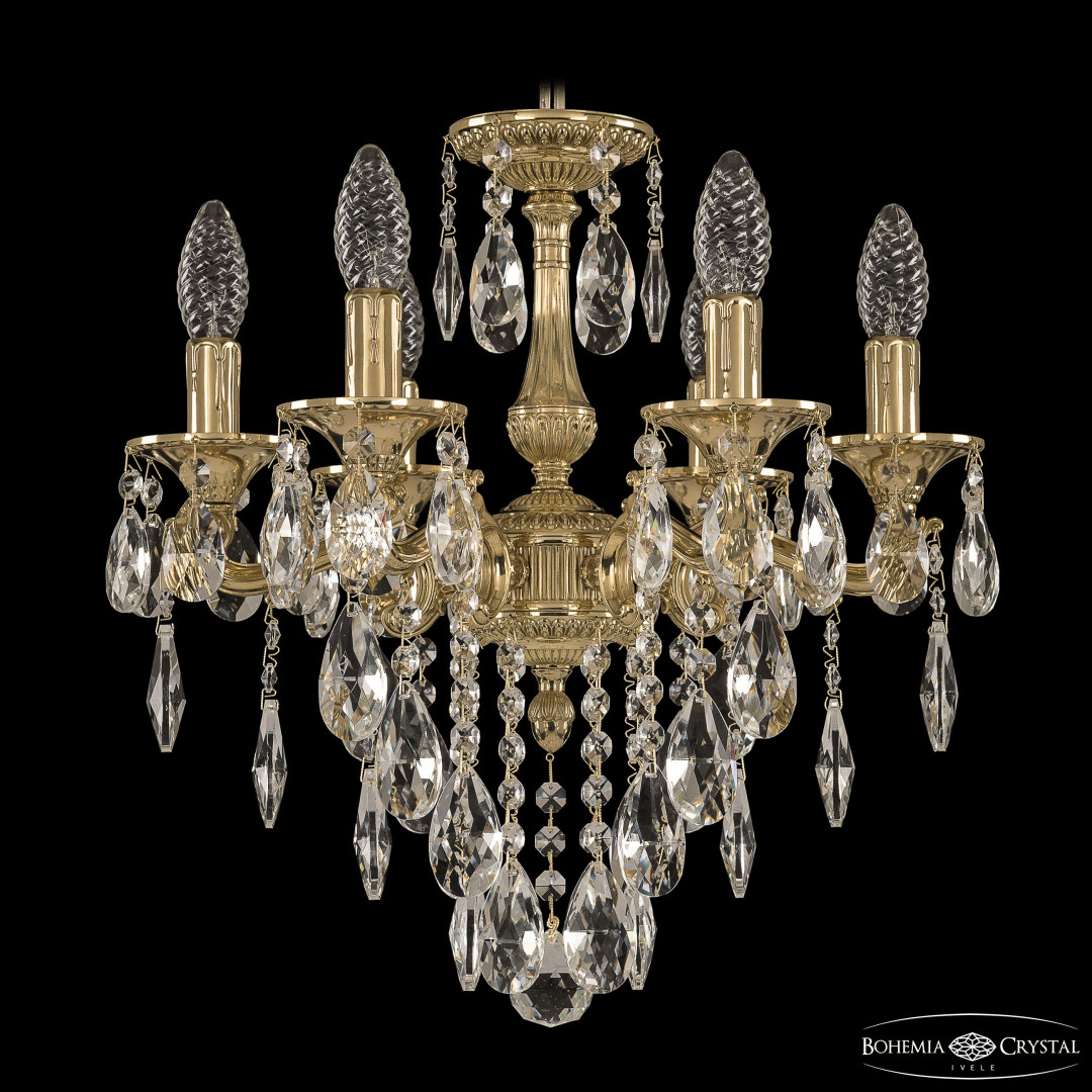 Люстра бронзовая с хрусталём 73102/6/125 B G