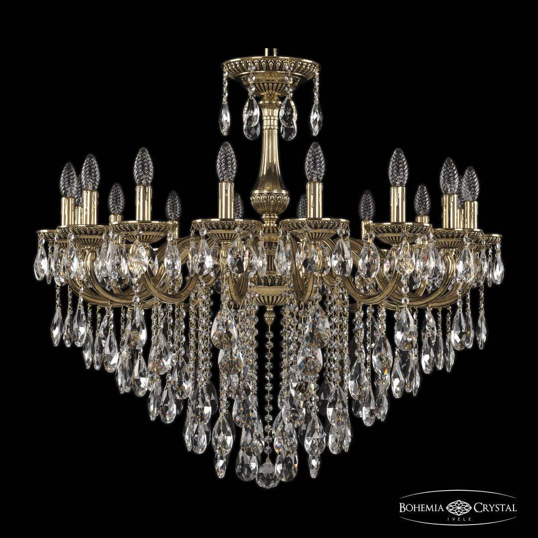 Люстра бронзовая с хрусталём 75101/16/300 B GB