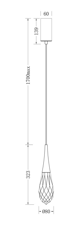Подвесной светильник Fluorite FL1171-1P