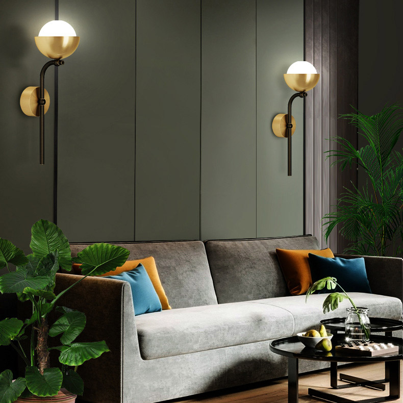 Настенный светильник FABIANA WALL Brass Black by ImperiumLoft