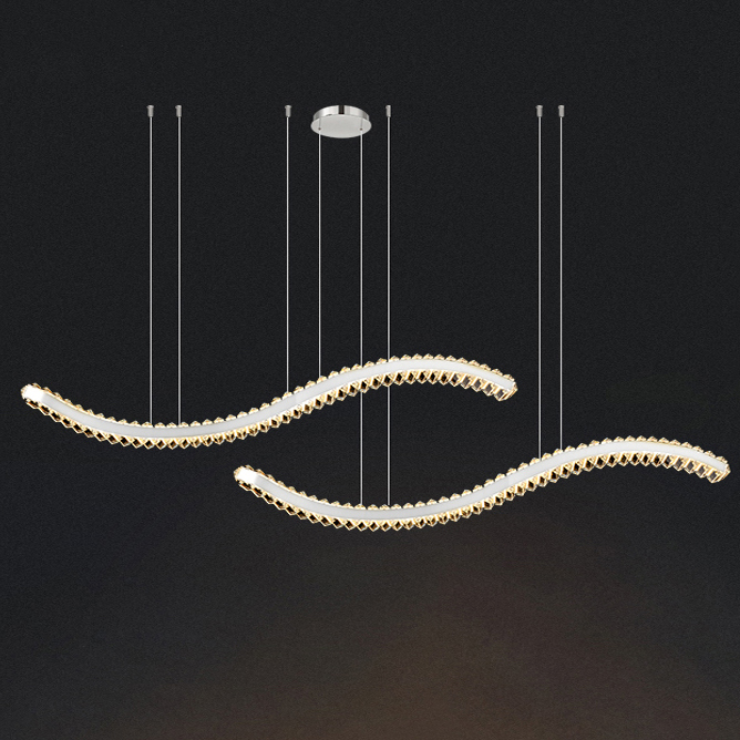 Подвесной светильник BERTOLDA W DUO A L150 Chrome by ImperiumLoft