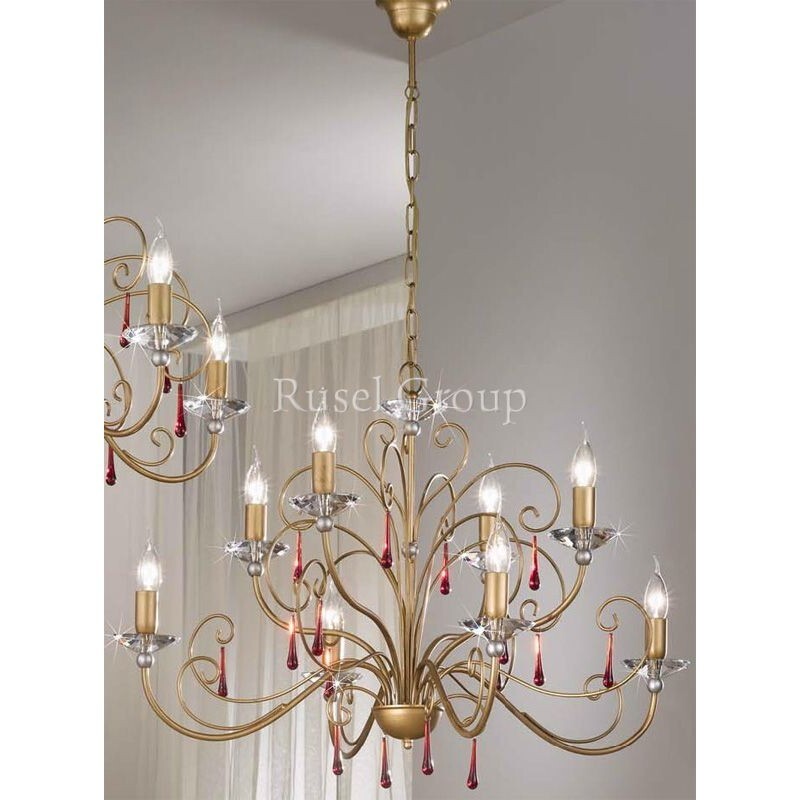 Люстра Kolarz Tommaso 0242.84+4.SG.KO