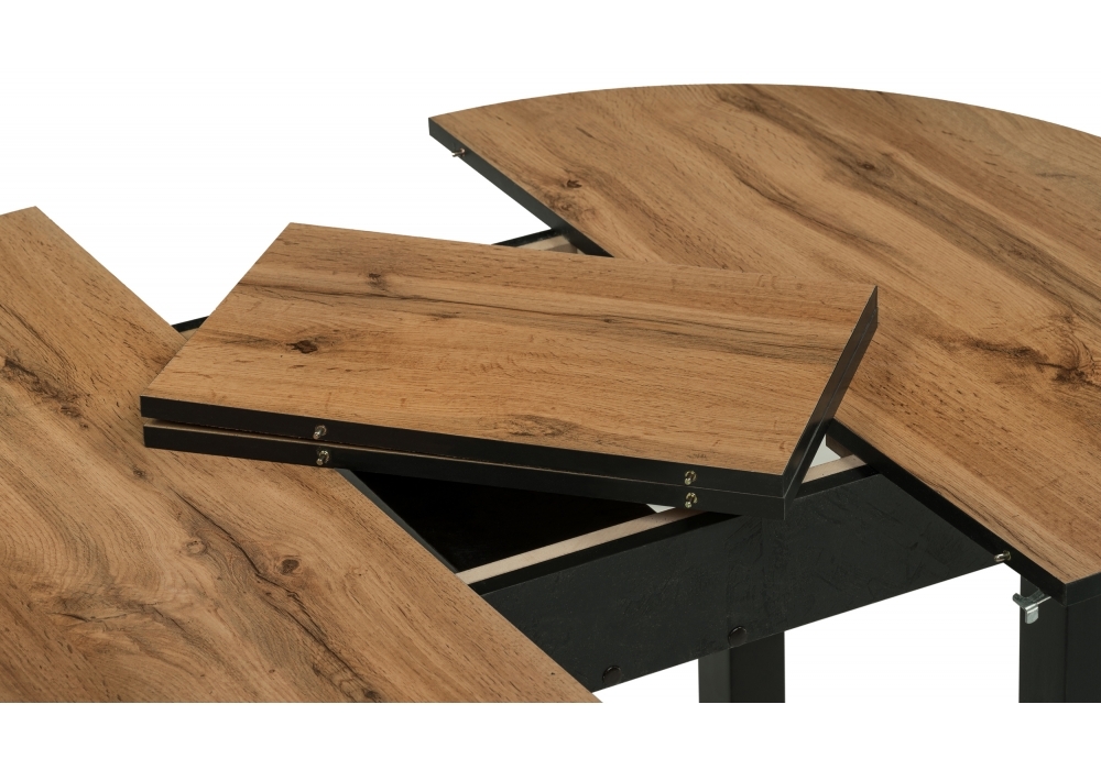 Стол деревянный Woodville Шен черный / дуб вотан 471765