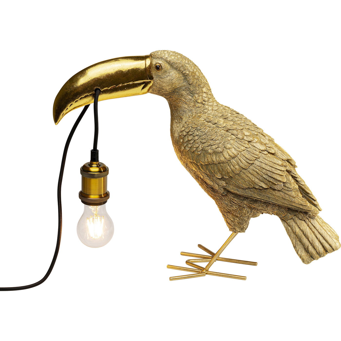 Светильник настольный Toucan Gold 42cm KARE 56858