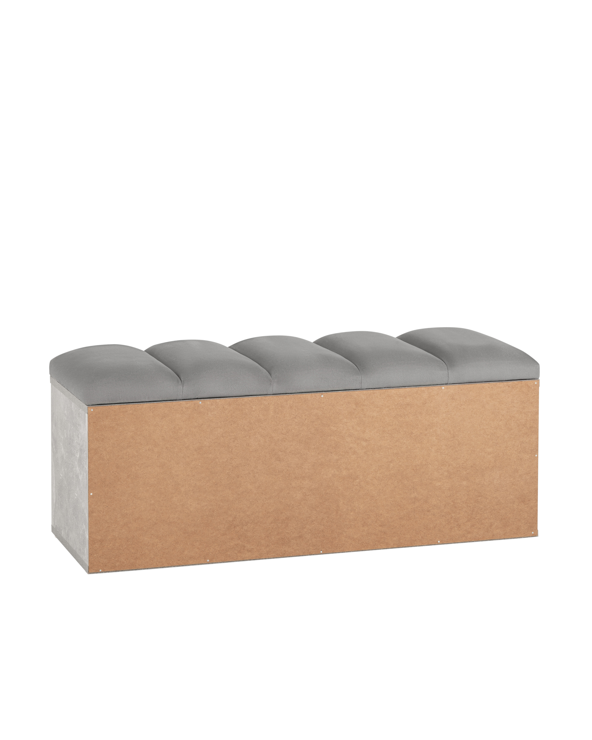 Обувница Хольст 2 серая велюр серый Stool Group