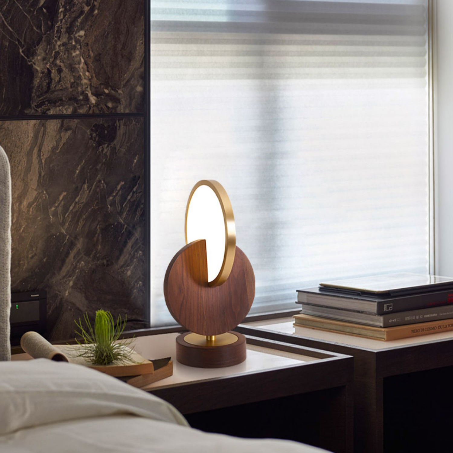 Настольная лампа GLATT WOOD TAB Light brown by ImperiumLoft