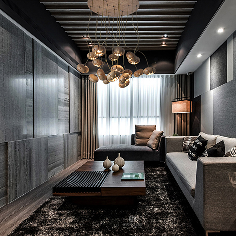 Дизайнерская люстра CAPSULES L90 Dark wood by ImperiumLoft