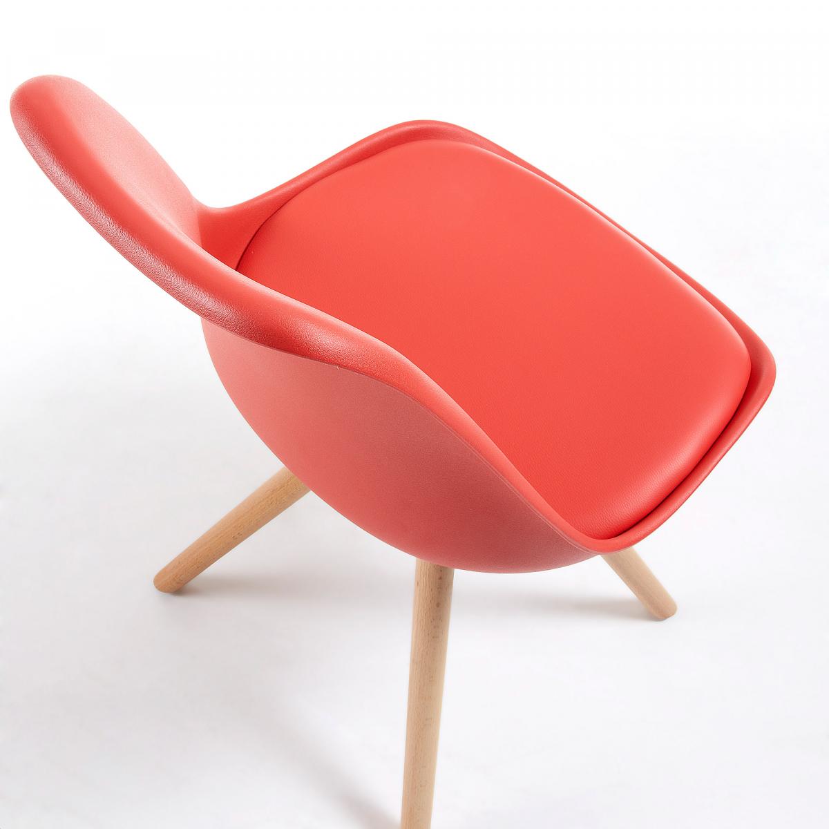 Стул Lars красный пластик La Forma (ex Julia Grup)