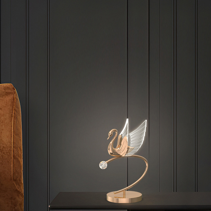 Настольная лампа BIRDIE TAB B Rose Gold by ImperiumLoft