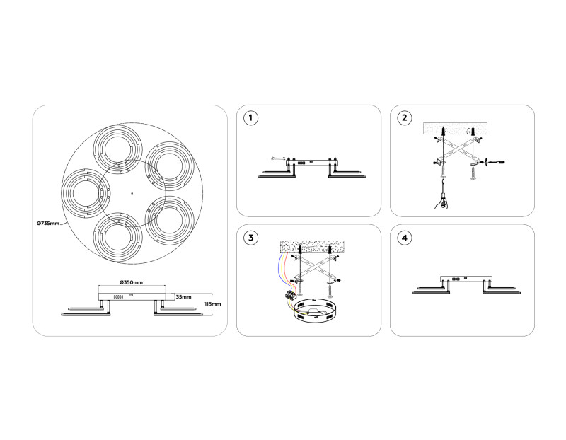 Накладная люстра Ambrella Light FA8944