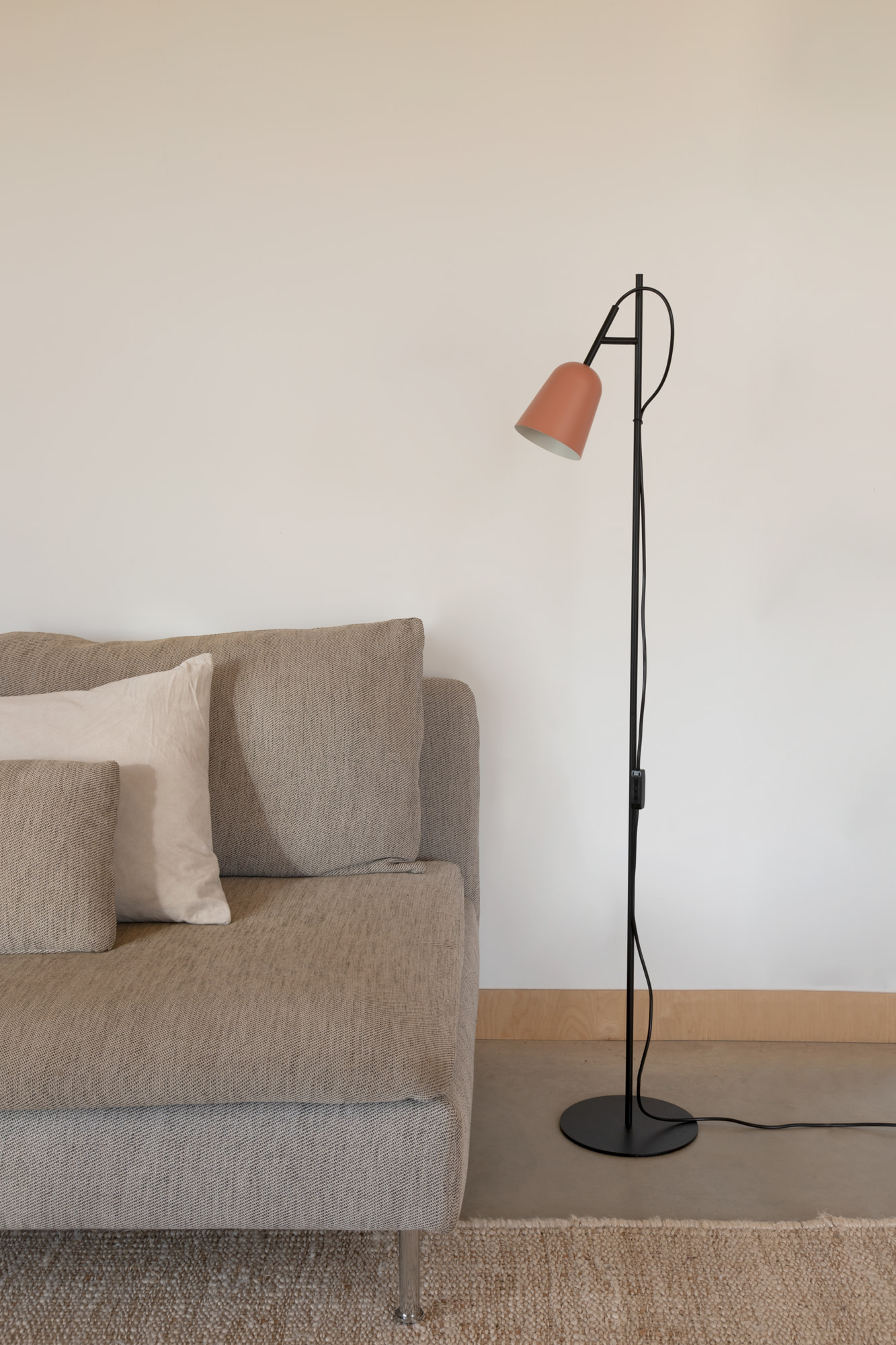 Торшер STUDIO розовый абажур 1xE14 Faro